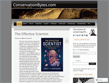 Tablet Screenshot of conservationbytes.com